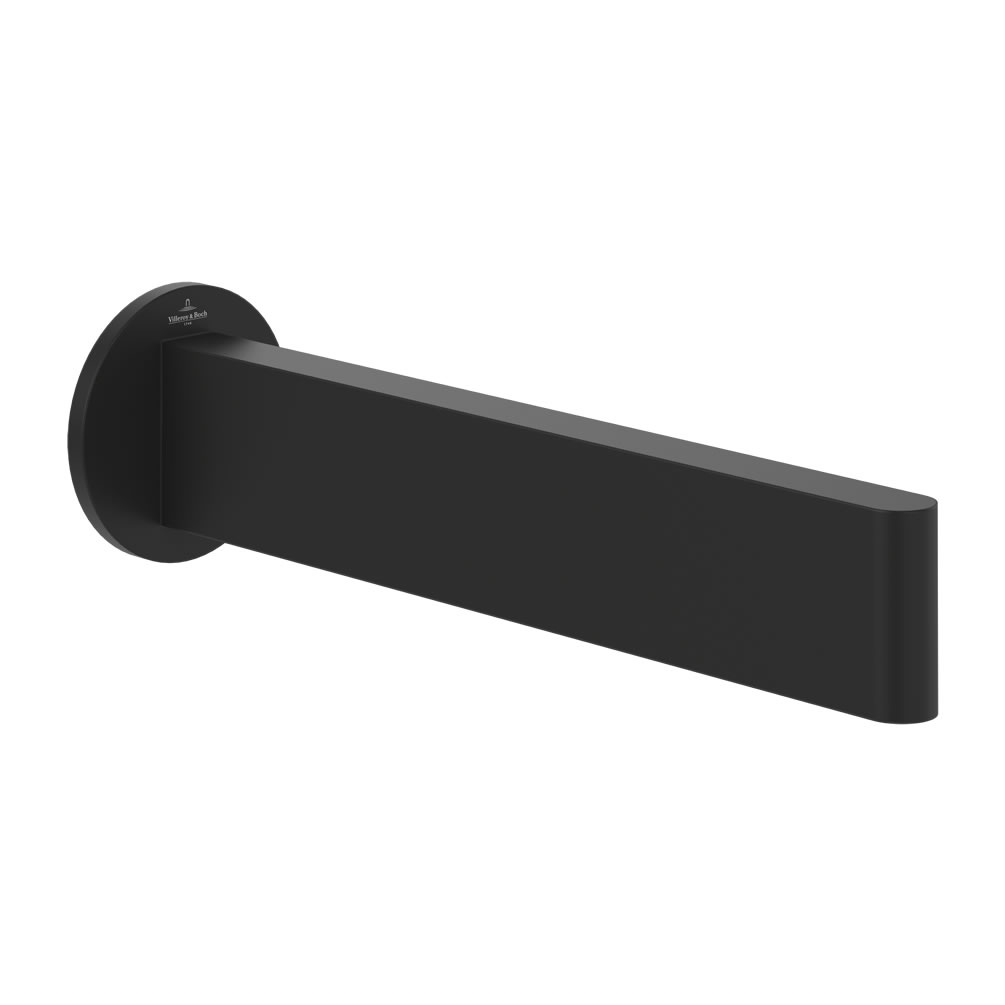 Cutout image of Villeroy & Boch Dawn Matt Black Slim Bath Spout